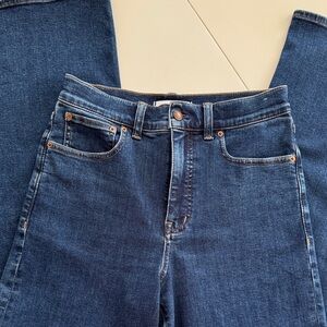 Madewell Dark Blue Wide Leg Jeans